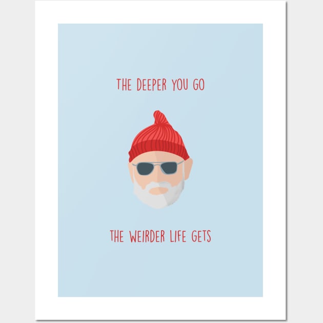 The Life Aquatic with Steve Zissou Wall Art by wackyposters